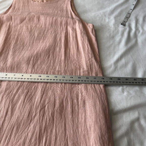 RW&Co. Women's Sleeveless LINEN Blend Mini Shift Dress Cottage Pink Size Medium - Picture 11 of 14